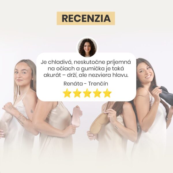 Wellness počas noci. Udržuje hydratáciu pleti a minimalizuje ranné opuchy očí.