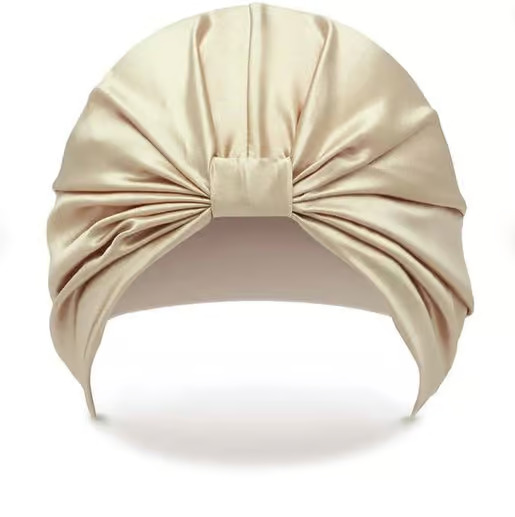 Afrodita hodvábny turban do vlasov - zlatý champaign