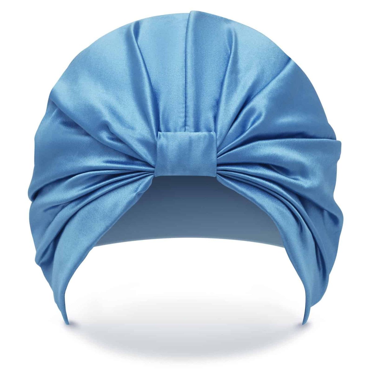 Afrodita hodvábny turban do vlasov – modrý akvamarín