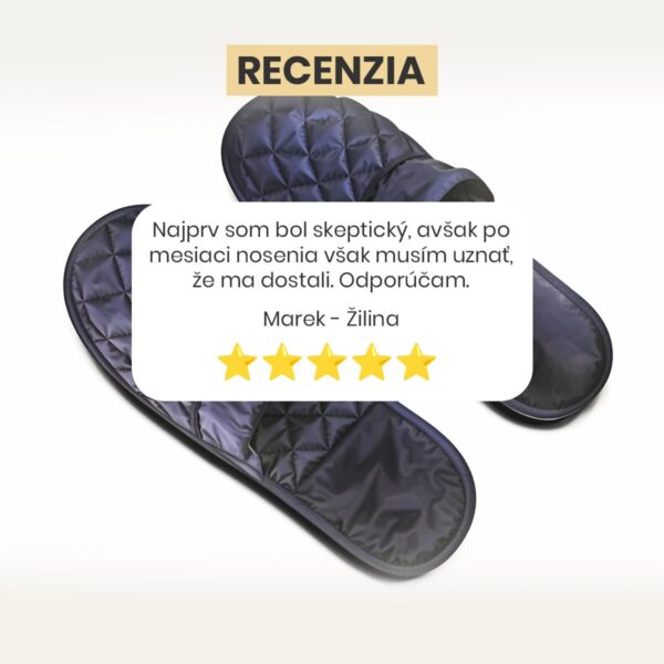 Pánske hodvábne papuče - Modrý topás