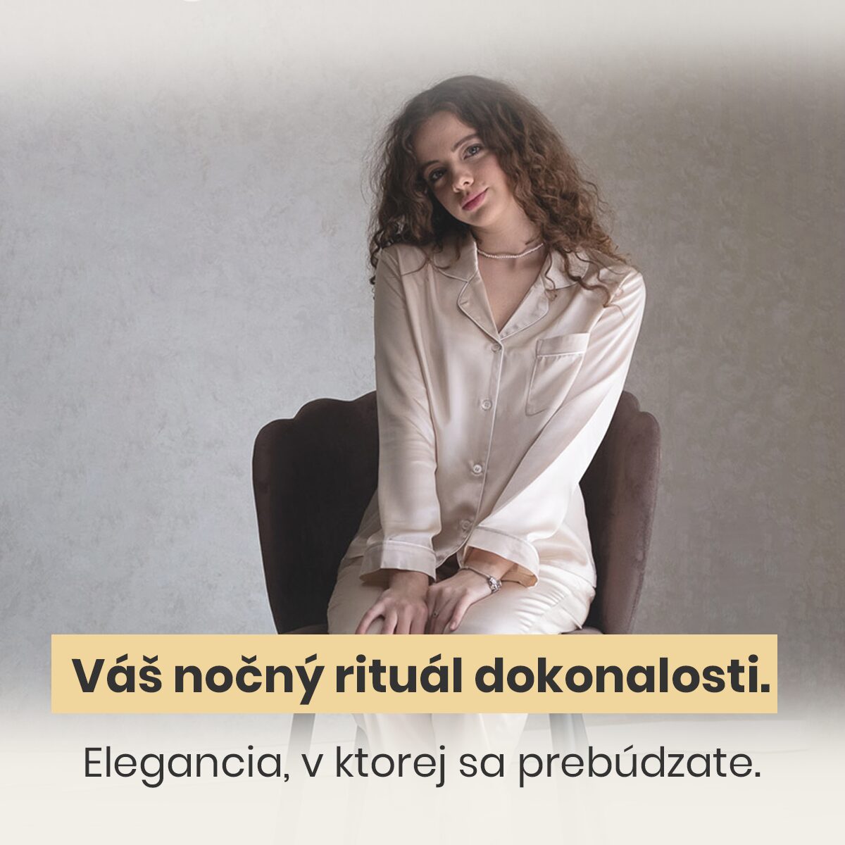 Majestic luxusné hodvábne pyžamo dlhé Zlatý champaign