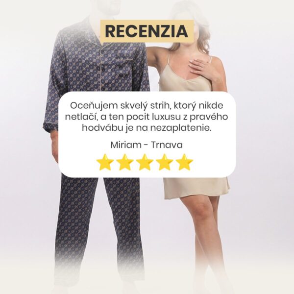 Recenzia na produkt - Simonett hodvábna nočná košieľka - zlatý champaign (S, M, L, XL)